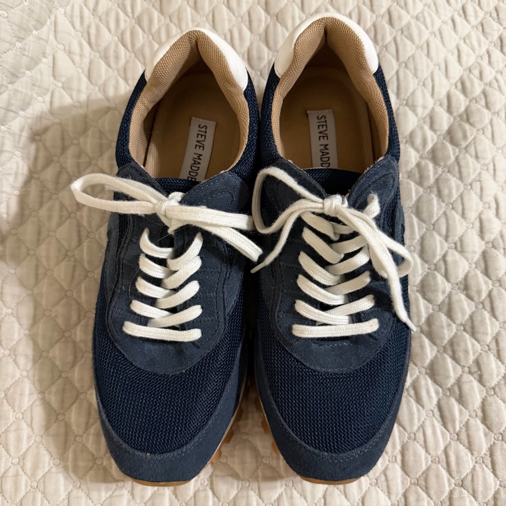 Steve Madden Navy Sneakers